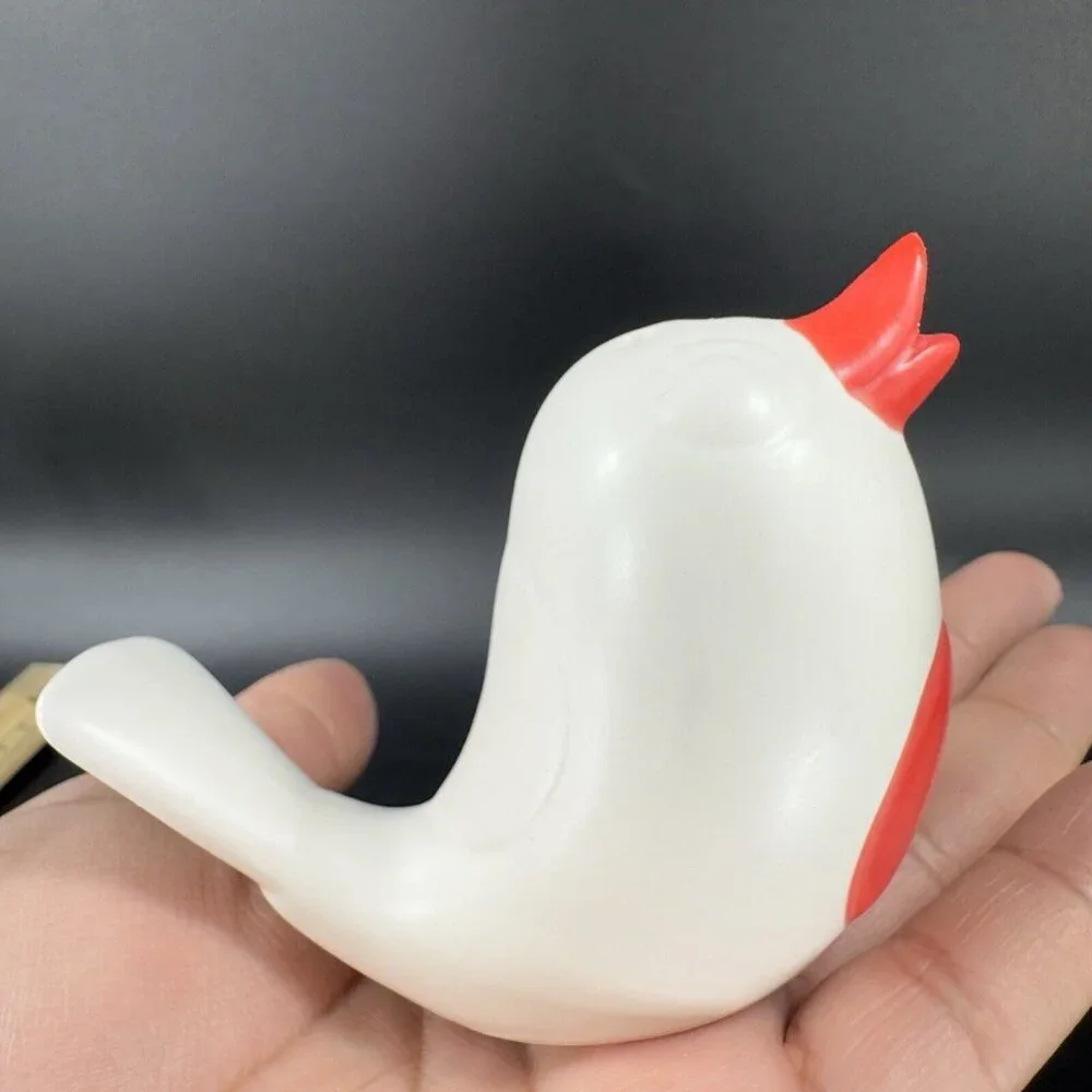 Target Ceramic Bird Salt And‎ Pepper Shaker Set 2 Shakers Red Yellow Painted Set